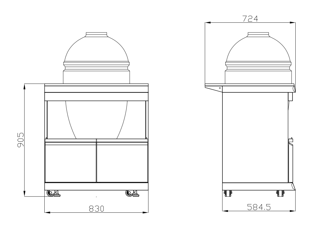 Rockpool White 6B + 21” Kamado Smoker : Designer Outdoor Kitchen BBQ Package Inc Wok Burner, Fridge, Sink, Rotisserie & BBQ Covers.