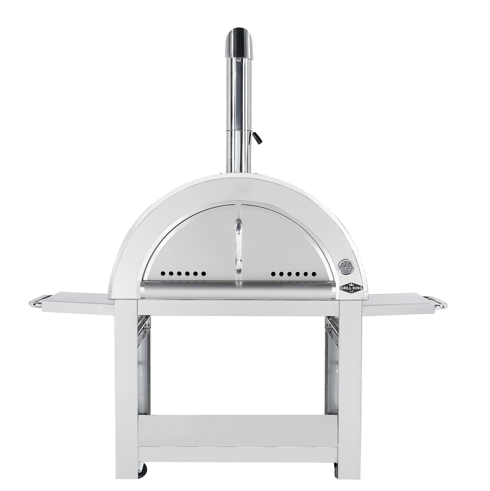 Stainless Steel 30 Inch Charcoal Pizza Oven Outdoor Artisan Wood-Fired Charcoal Pizza Bread Oven BBQ Grill