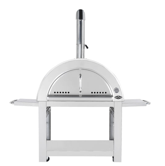 Stainless Steel 30 Inch Charcoal Pizza Oven Outdoor Artisan Wood-Fired Charcoal Pizza Bread Oven BBQ Grill