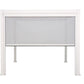 Retractable Pulldown Privacy Screen In White Suits GazeboMate Louvre Gazebos