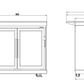 Kingsley Twin Fridge Module – Suits Kingsley BBQ Kitchen Inc. | Triple-Glazed Bar Fridge