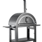 Black 30 Inch Charcoal Pizza Oven Outdoor In Black Stainless Steel Artisan Wood-Fired Charcoal Pizza Bread Oven BBQ Grill