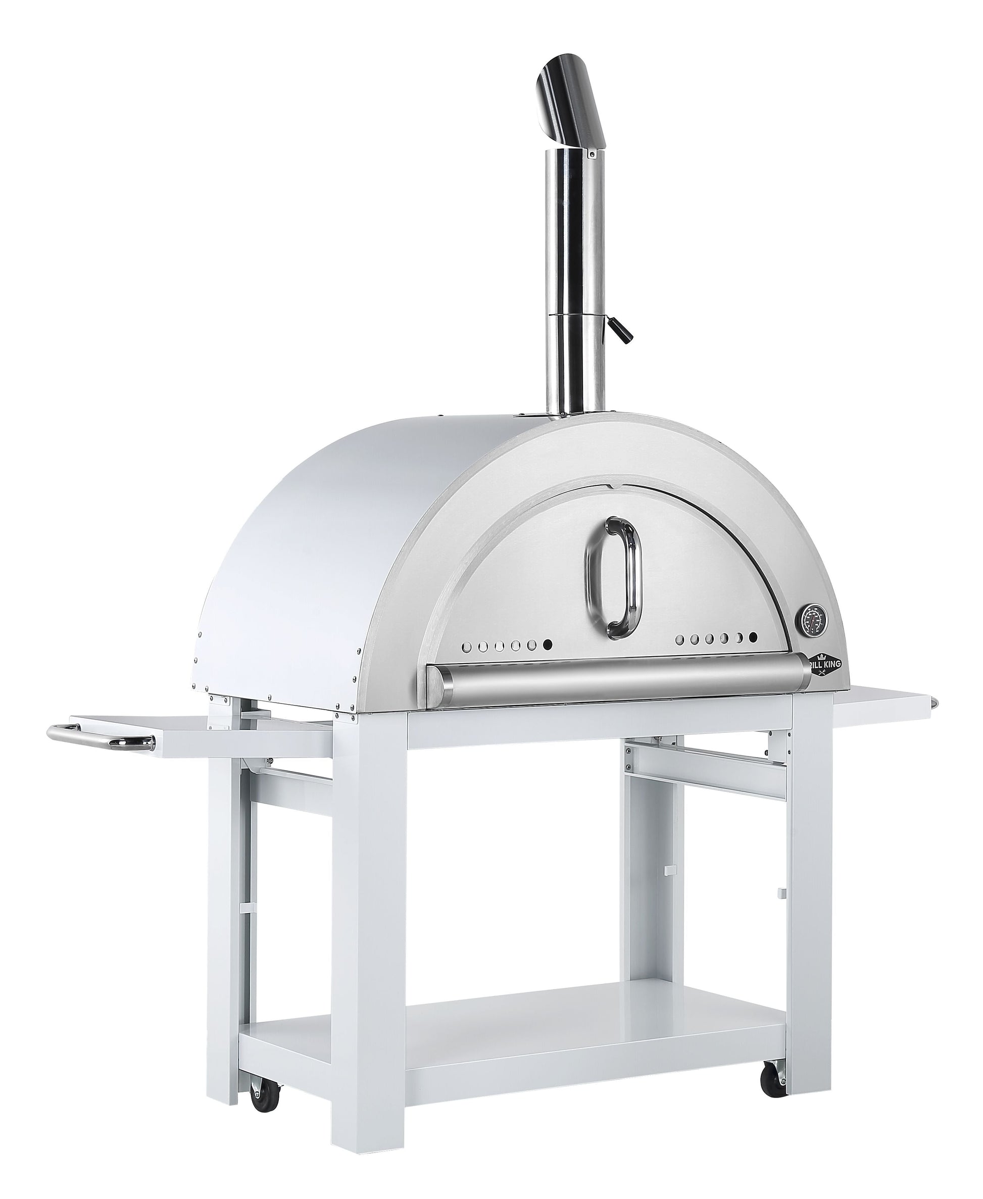 Stainless Steel 30 Inch Charcoal Pizza Oven Outdoor Artisan Wood-Fired Charcoal Pizza Bread Oven BBQ Grill