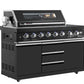 Grill King Kingsley 6 Burner + Wok BBQ Module - LPG Inc Rotisserie & BBQ Cover