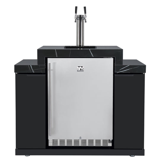 188L KEGERATOR/BEER DISPENSER MACHINE + STORAGE MODULE SUITABLE FOR ROCKPOOL BLACK BBQ KITCHEN SERIES