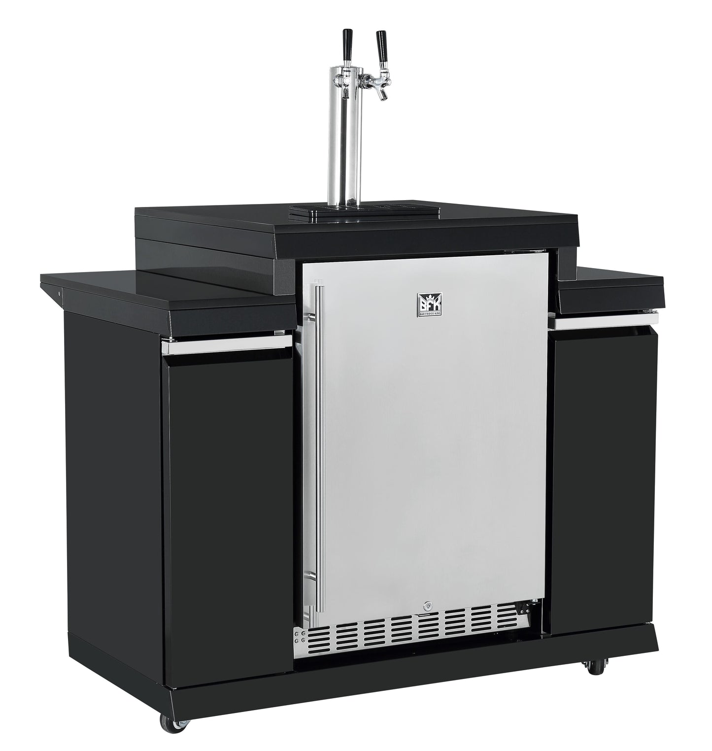 188L Kegerator Suits Grill King BBQ Kitchens Inc Stainless Steel Cabinetery, Stone Bench, Adjustable Legs & Castor Wheels