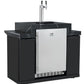 188L Kegerator Suits Grill King BBQ Kitchens Inc Stainless Steel Cabinetery, Stone Bench, Adjustable Legs & Castor Wheels