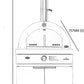 22” Gas Pizza Oven Module: Rockpool White Inc Pizza Oven, Trolley, Cabinet Shelves, Castors, Twin Pizza Level, Pizza Peel