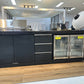 Rockpool Black 6B Drop In BBQ Kitchen Package Inc sintered stoneBencthops, Aluminium Cabinets, Weather Resistant, Fridge & Sink