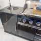 Floor Stock 6 Burner Black 304SS 6 Burner + Wok BBQ Kitchen + 3DR Fridge & Sink