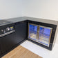 Rockpool Black 4B + Wok L Shape Outdoor Kitchen BBQ Package Black Stone + 2DR Fridge, 2DR Sink, 1DR Cupboard