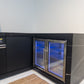 Rockpool Black 4B + Wok L Shape Outdoor Kitchen BBQ Package Black Stone + 2DR Fridge, 2DR Sink, 1DR Cupboard