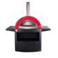 Grill King Hybrid Gas & Wood-fire 30” Pizza Oven, Heavy Duty Black Stainless Steel, Side & Front Bench