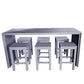 Niagra 7-Piece Outdoor Bar Set Aluminium Charcoal