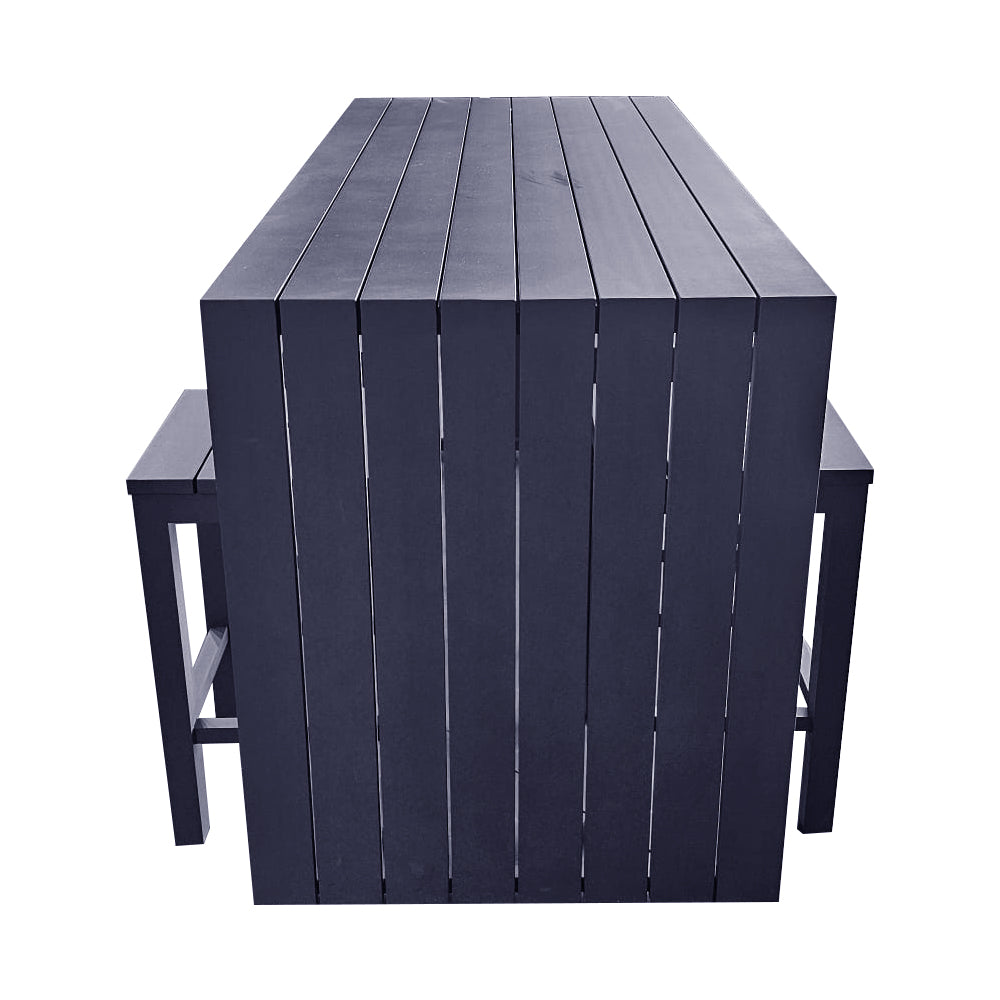 Niagra 7-Piece Outdoor Bar Set Aluminium Charcoal