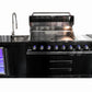 Macelleria Professional 6 Burner Outdoor Kitchen BBQ | Black High Grade #304  Stainless Steel