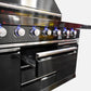 Macelleria Professional 6 Burner Outdoor Kitchen BBQ | Black High Grade #304  Stainless Steel