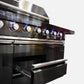 Macelleria Professional 6 Burner Outdoor Kitchen BBQ | Black High Grade #304  Stainless Steel