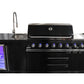 Macelleria Professional 6 Burner Outdoor Kitchen BBQ | Black High Grade #304  Stainless Steel