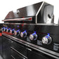 Macelleria Professional 6 Burner Outdoor Kitchen BBQ | Black High Grade #304  Stainless Steel