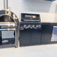 Rockpool 4B + 1DR Fridge & Cupboard Combo Designer Black Outdoor BBQ Kitchen Package inc Fridge, Sink Rear Infrared, Rotisserie, BBQ Cover