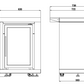 Rockpool White 4B + Wok: Designer Outdoor BBQ Kitchen Package Inc Fridge, Sink, Rear Infrared, Rotisserie, BBQ Cover