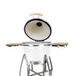 Grill King 16” Kamado Ceramic Charcoal Grill With Trolley & Side Tables