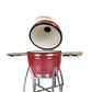 Grill King 16” Kamado Ceramic Charcoal Grill With Trolley & Side Tables