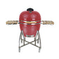 Grill King 27” Kamado Ceramic Charcoal Grill With Trolley & Side Tables