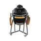 Grill King 16” Kamado Ceramic Charcoal Grill With Trolley & Side Tables