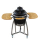 Grill King 16” Kamado Ceramic Charcoal Grill With Trolley & Side Tables