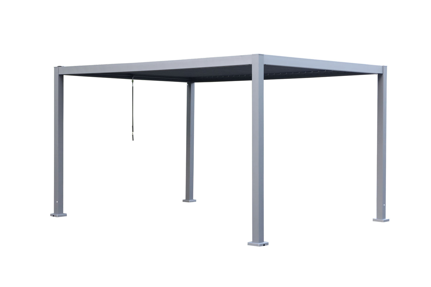 GazeboMate Aluminum Black Louvre Gazebo 3M x 4M