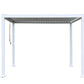 GazeboMate Aluminum White Louvre Gazebo 3M x 3M