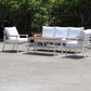 Zurich 4-Piece Aluminium Outdoor Lounge Setting — WHITE