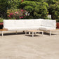 Outdoor Havana Package In White - Outdoor Aluminium & Acacia Modular Corner Lounge