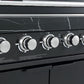 Rockpool Black 6B + 188L Kegerator : Designer Outdoor Kitchen BBQ Package Inc Wok Burner, Fridge, Sink, Rotisserie & BBQ Covers.