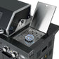 Rockpool Black 6B + 188L Kegerator : Designer Outdoor Kitchen BBQ Package Inc Wok Burner, Fridge, Sink, Rotisserie & BBQ Covers.