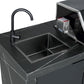 Rockpool Black 6B + 21” Kamado Smoker : Designer Outdoor Kitchen BBQ Package Inc Wok Burner, Fridge, Sink, Rotisserie & BBQ Covers