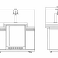 188L KEGERATOR/BEER DISPENSER MACHINE + STORAGE MODULE SUITABLE FOR ROCKPOOL BLACK  BBQ KITCHEN SERIES