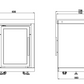 Rockpool 6B + Wok: White Designer 6 Burner Outdoor BBQ Kitchen Package: Inc White Bench, White Doors, Fridge & Sink