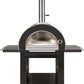 Grill King Charcoal Pizza Oven Outdoor In Black Stainless Steel Artisan Wood-Fired Charcoal Pizza Bread Oven BBQ Grill